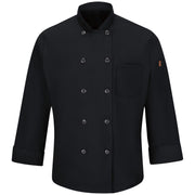 Red Kap® Men's Chef Coat with OilBlok + MIMIX® / 042XBK