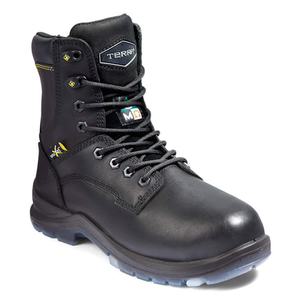 Terra® Women's Terra Brenn 8" Composite Toe Safety Work Boot with Internal Met Guard / 4NRDBK