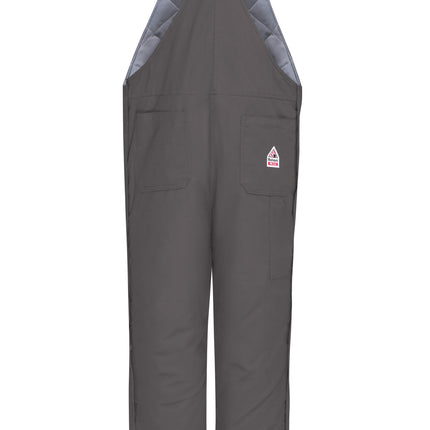 Bulwark® Men's Midweight Excel FR® ComforTouch® Deluxe Insulated  Bib Overall with Leg Tab / BLC8GY