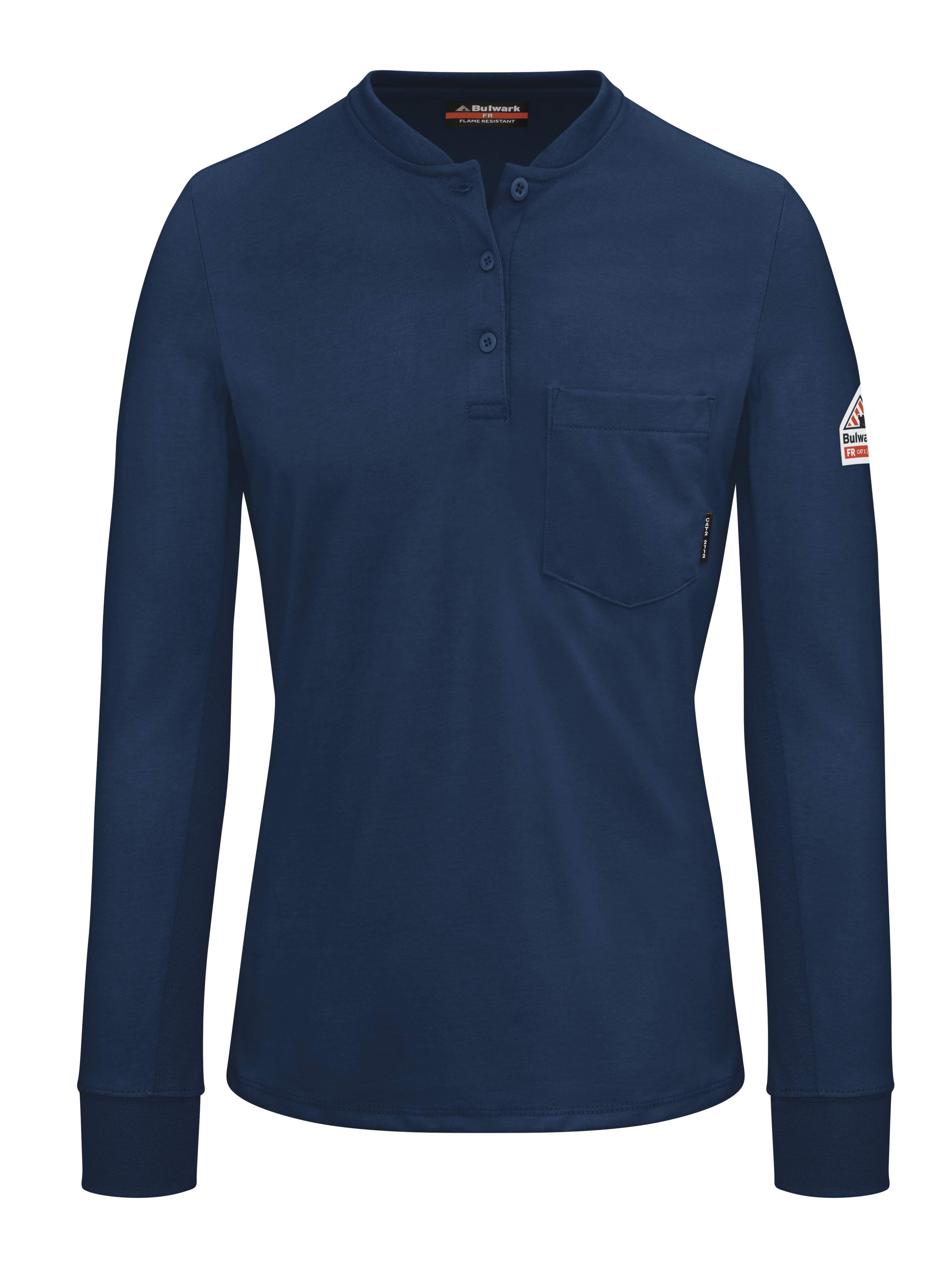 Bulwark® Women's Lightweight FR Henley / SEL3NV