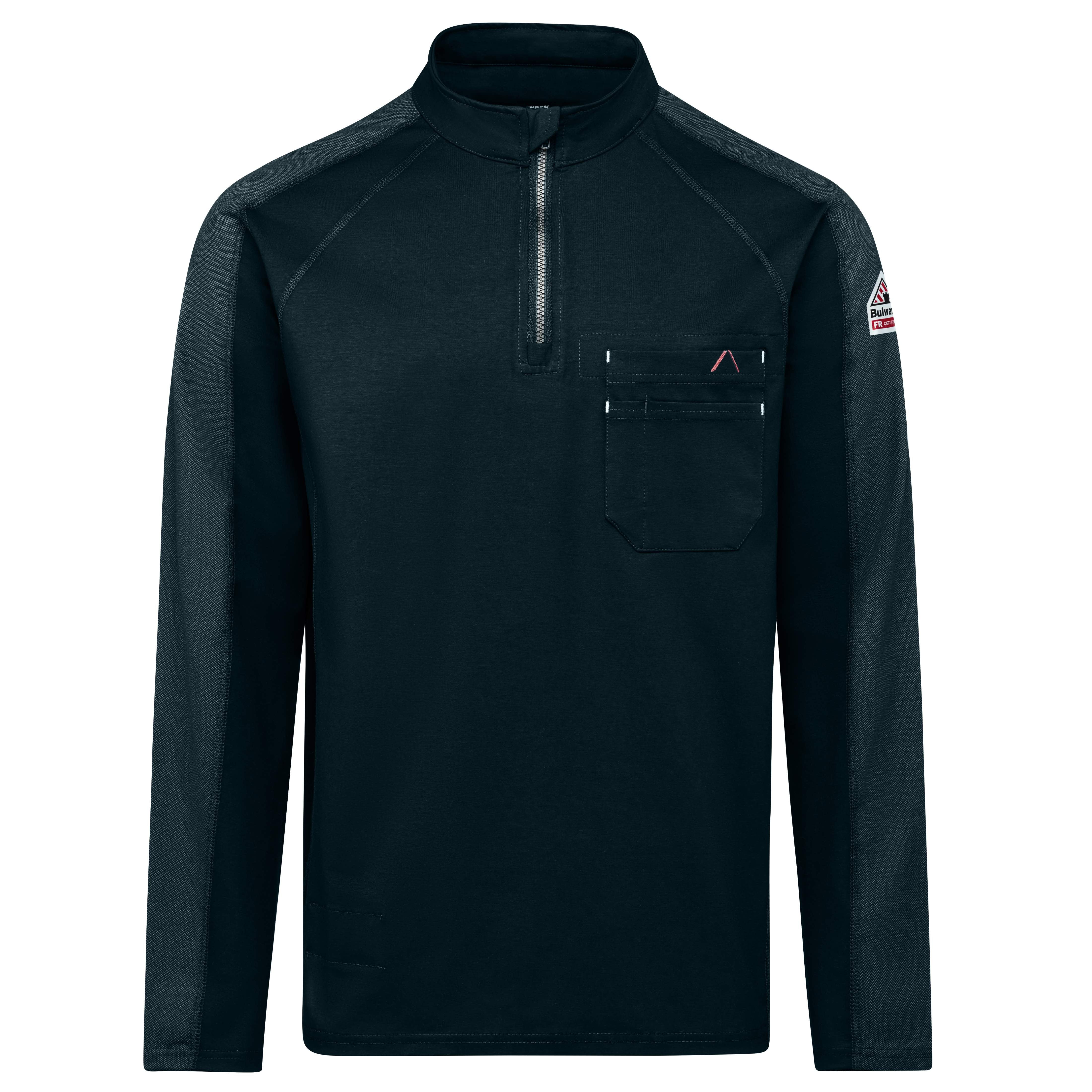 Bulwark® Men's 1/4 Zip Flex Knit / STZ2NV