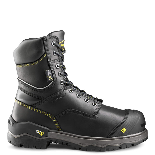 Terra® Men's Terra Gantry 8" Waterproof Nano Composite Toe Safety Work Boot with Internal Met Guard / 839CBK