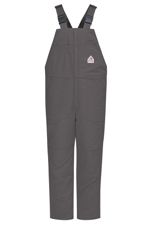 Bulwark® Men's Midweight Excel FR® ComforTouch® Deluxe Insulated  Bib Overall with Leg Tab / BLC8GY
