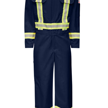 Bulwark® Men's Midweight FR Premium Coverall with Reflective Trim / CLBCNV