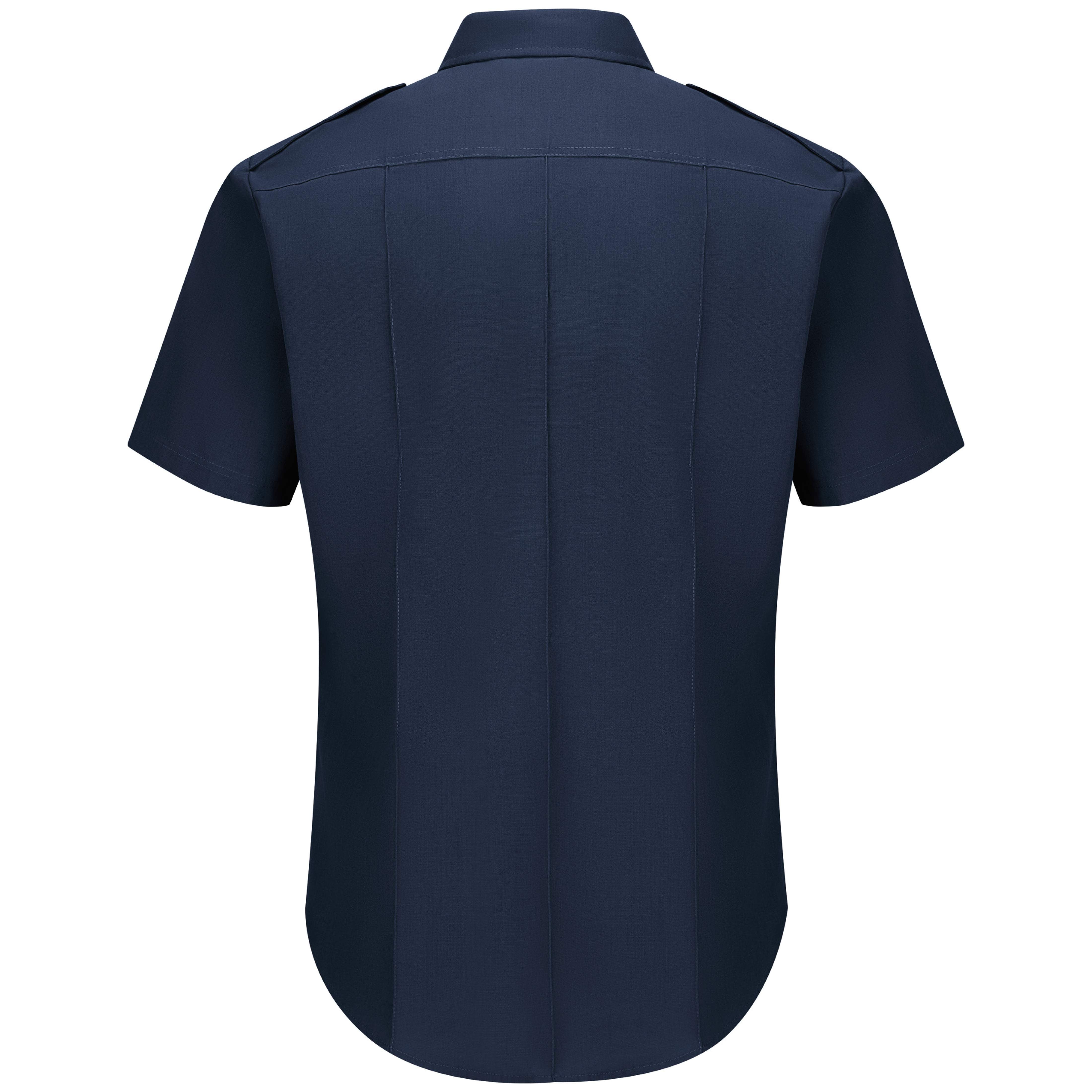 Workrite® Fire Service Men's Non-FR 100% Cotton Short Sleeve Fire Chief Shirt / FCS2NV