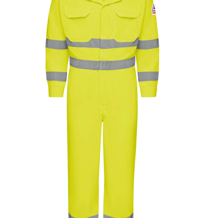 Bulwark® Men's Lightweight FR Hi-Visibility Deluxe Coverall with Reflective Trim / CMD8HV