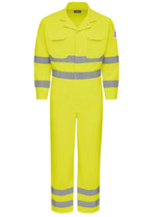 Bulwark® Men's Lightweight FR Hi-Visibility Deluxe Coverall with Reflective Trim / CMD8HV