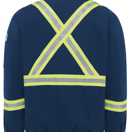 Bulwark® Men's Lined Bomber Jacket with Reflective Trim / JLJTNV