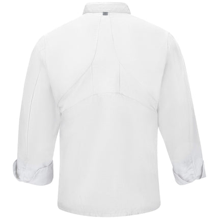 Red Kap® Men's Chef Coat with OilBlok + MIMIX® / 042XWH