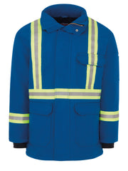 Bulwark® Men's Heavyweight Nomex FR Insulated Deluxe Parka with Reflective Trim / JNPCRB