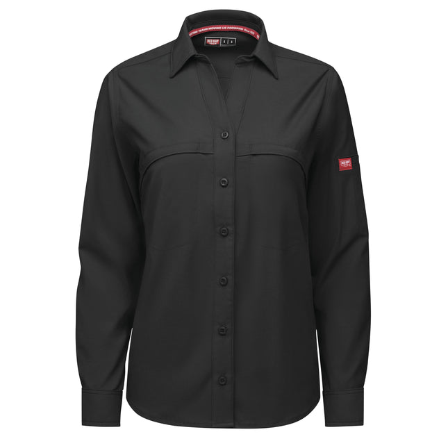 Red Kap® Women's Cooling Long Sleeve Work Shirt / TSW3BK