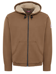 Bulwark® Men's Heavyweight FR Brown Duck Hooded Jacket / JLH4BD
