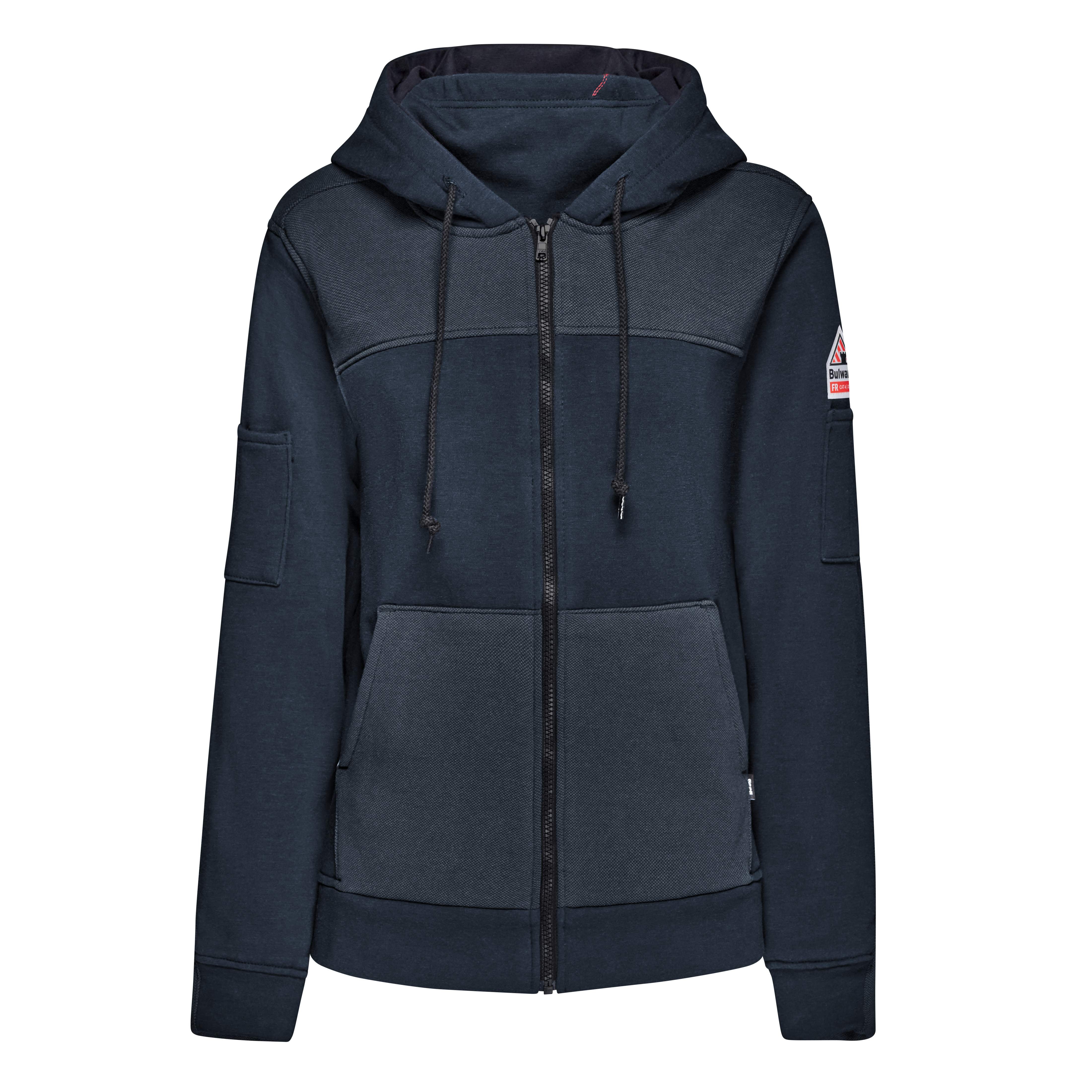 Bulwark® Women’s FR Full Zip Hoodie with Face Mask / SMM7NV