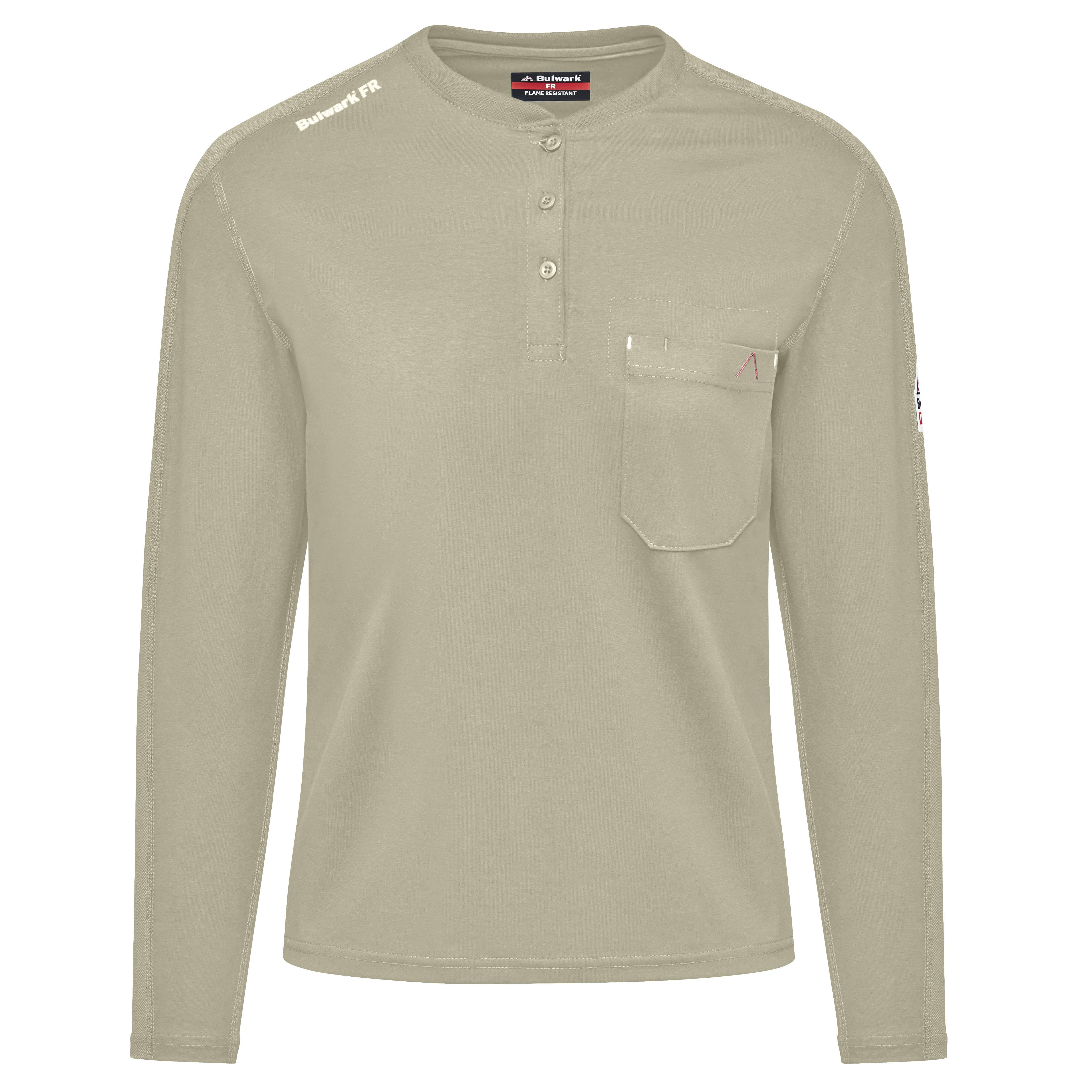 Bulwark® Women's Flex Knit Henley / STL3KH