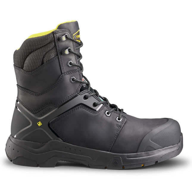 Terra® Men's Terra Carbine 8" Waterproof Composite Toe Safety Work Boot / 4TCRBK