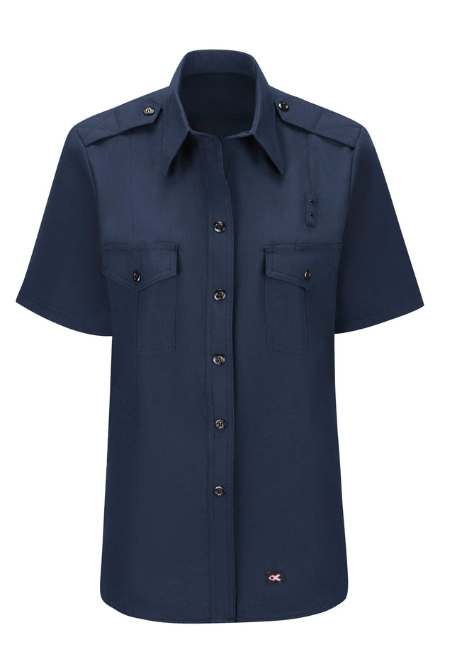Workrite® Fire Service Women's Non-FR 100% Cotton Classic Short Sleeve Fire Chief Shirt / FCS3NV