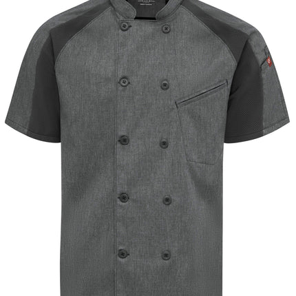 Red Kap® Men's Airflow Raglan Chef Coat with OilBlok / 052MCB