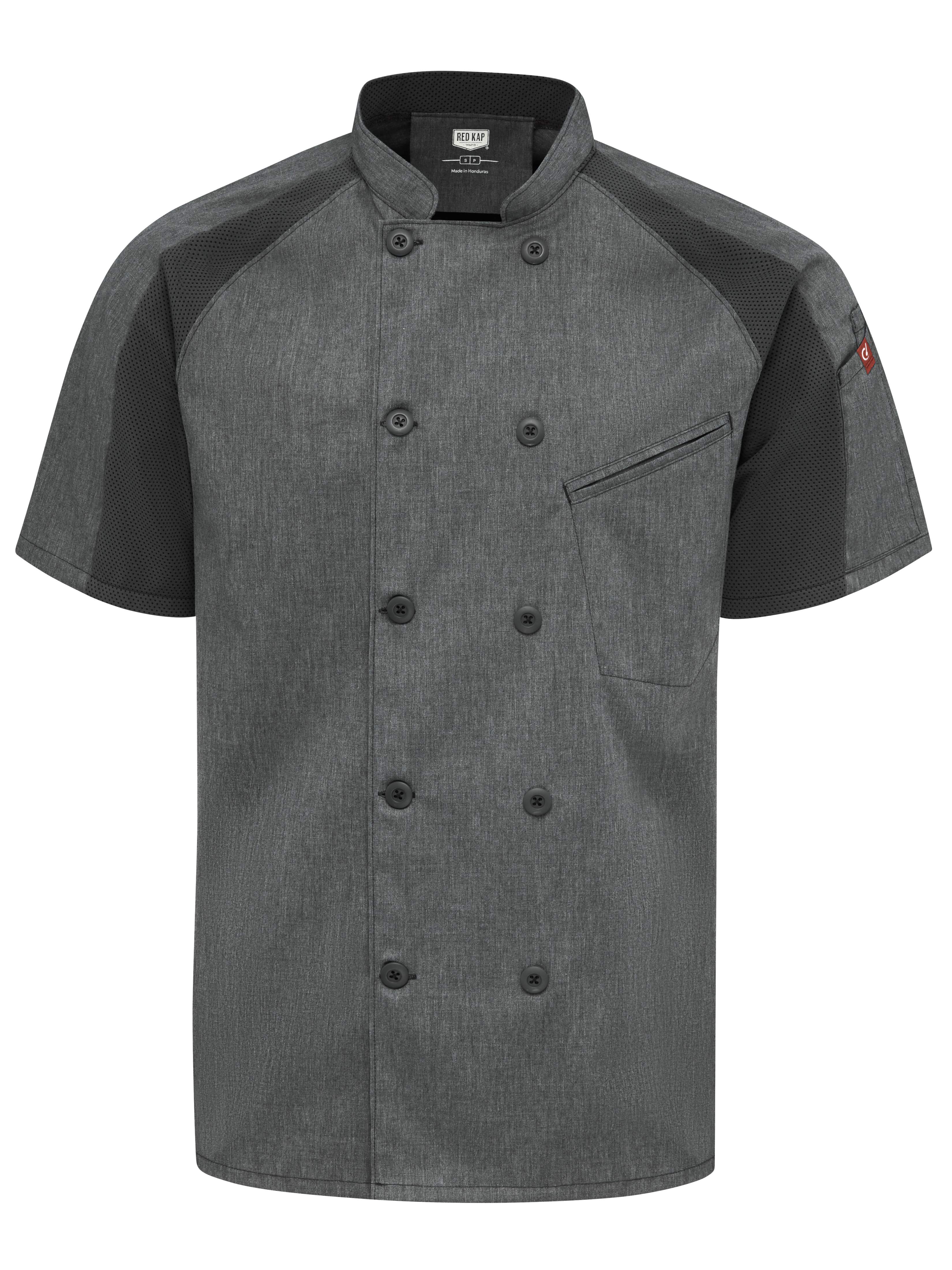 Red Kap® Men's Airflow Raglan Chef Coat with OilBlok / 052MCB