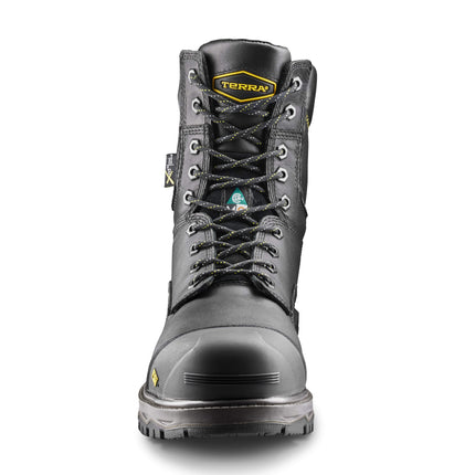 Terra® Men's Terra Gantry 8" Waterproof Nano Composite Toe Safety Work Boot with Internal Met Guard / 839CBK