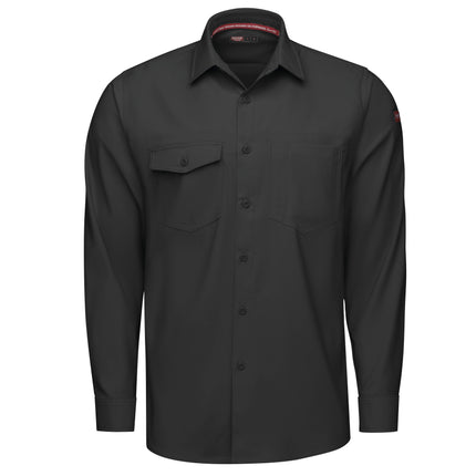 Red Kap® Men's Cooling Long Sleeve Work Shirt / TSM4BK