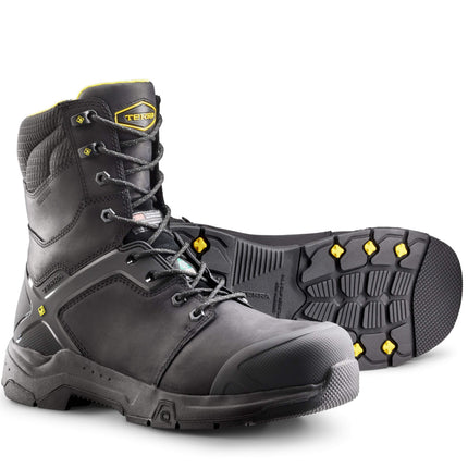 Terra® Men's Terra Carbine 8" Waterproof Composite Toe Safety Work Boot / 4TCRBK