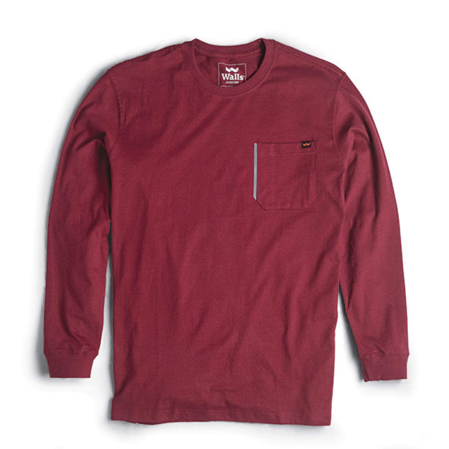 Walls® Grit2 Heavyweight Long-Sleeve Cotton Work T-Shirt / YL87KR