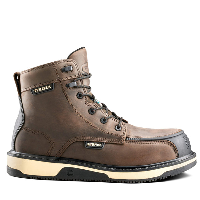 Terra® Men's Terra Ironstone 6" Waterproof Composite Toe Safety Work Boot / 839GDB