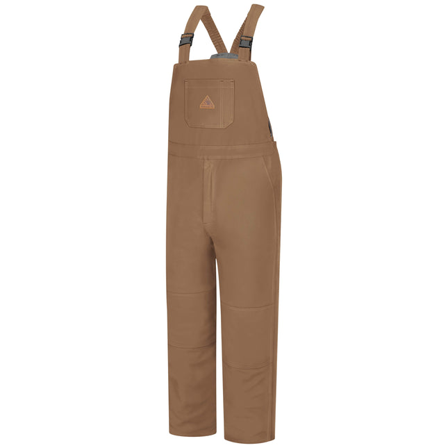 Bulwark® Men's Heavyweight Excel FR® ComforTouch® Deluxe Insulated Brown Duck Bib Overall / BLN4BD
