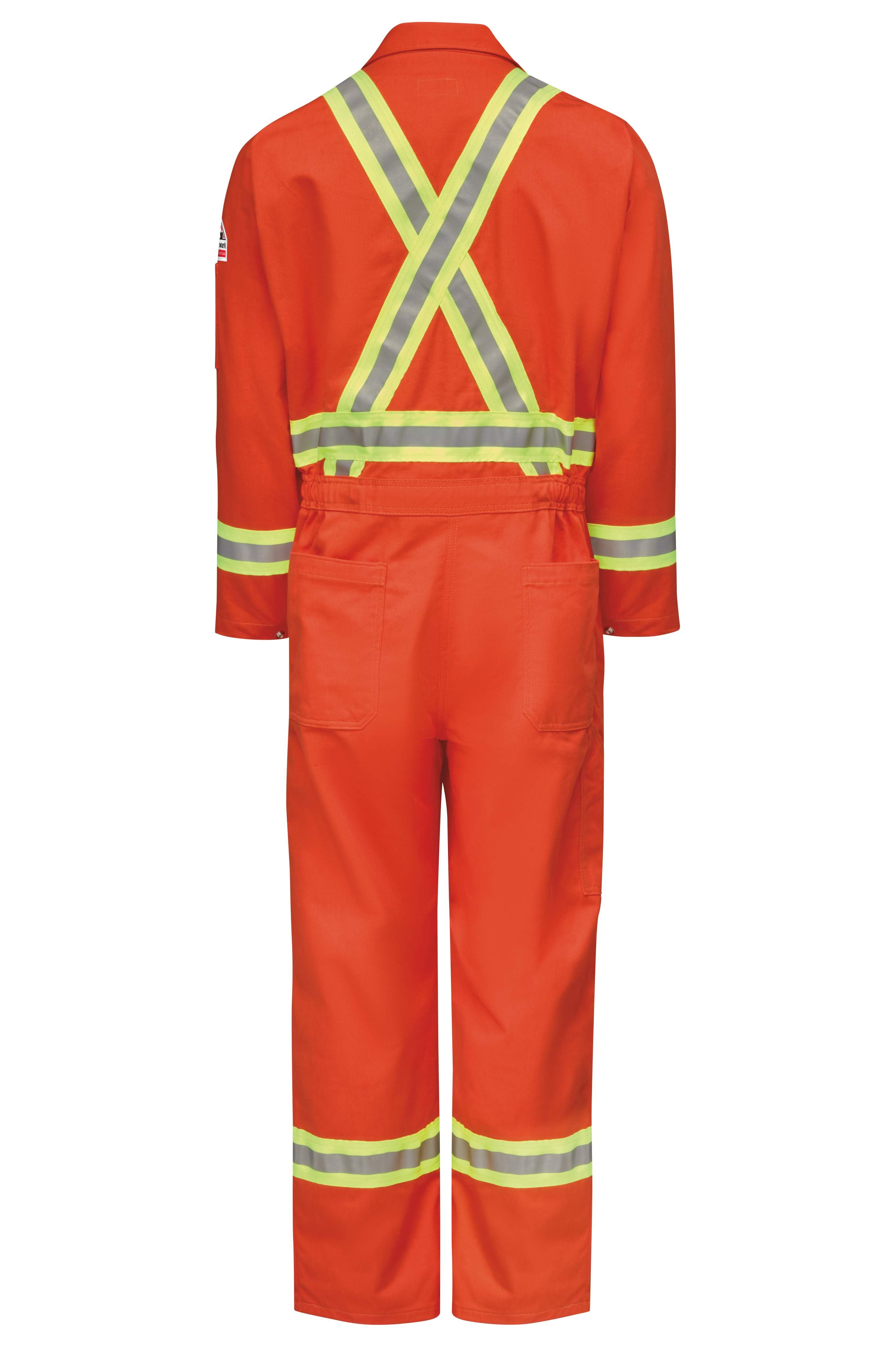 Bulwark® Men's Midweight FR Premium Coverall with Reflective Trim / CLBCOR