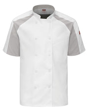 Red Kap® Men's Airflow Raglan Chef Coat with OilBlok / 052MWH