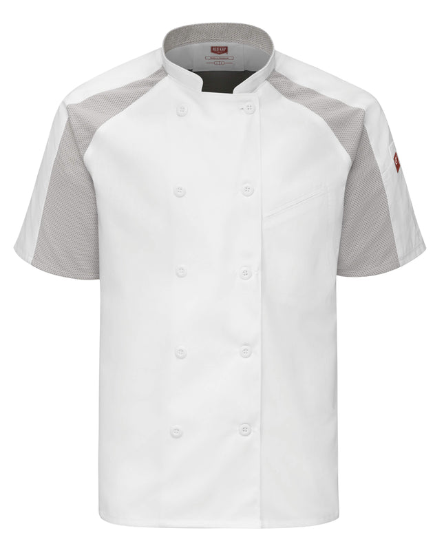 Red Kap® Men's Airflow Raglan Chef Coat with OilBlok / 052MWH