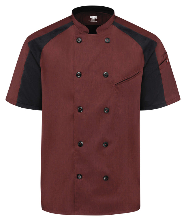 Red Kap® Men's Airflow Raglan Chef Coat with OilBlok / 052MML
