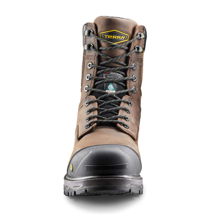 Terra® Men's Terra Gantry LXI 400g 8" Waterproof Composite Toe Safety Work Boot / 8398DB