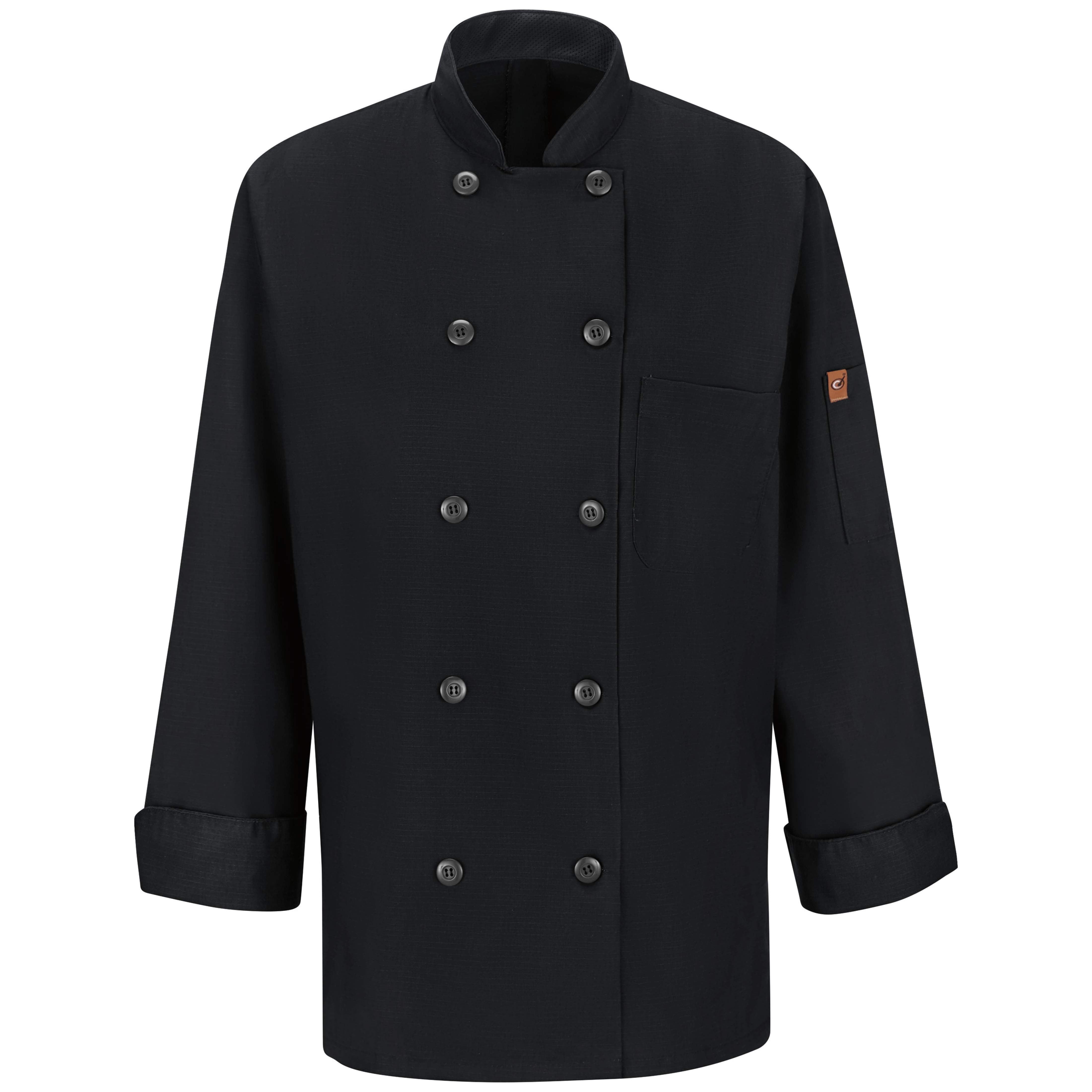 Red Kap® Women's Chef Coat with OilBlok + MIMIX® / 041XBK