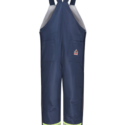 Bulwark® Men's Midweight Excel FR Deluxe Insulated Bib Overall with Reflective Trim / BLCTNV