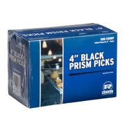 AmerCare Royal Prism Pick Plastic Toothpick, Black, 4" | 2500/Case