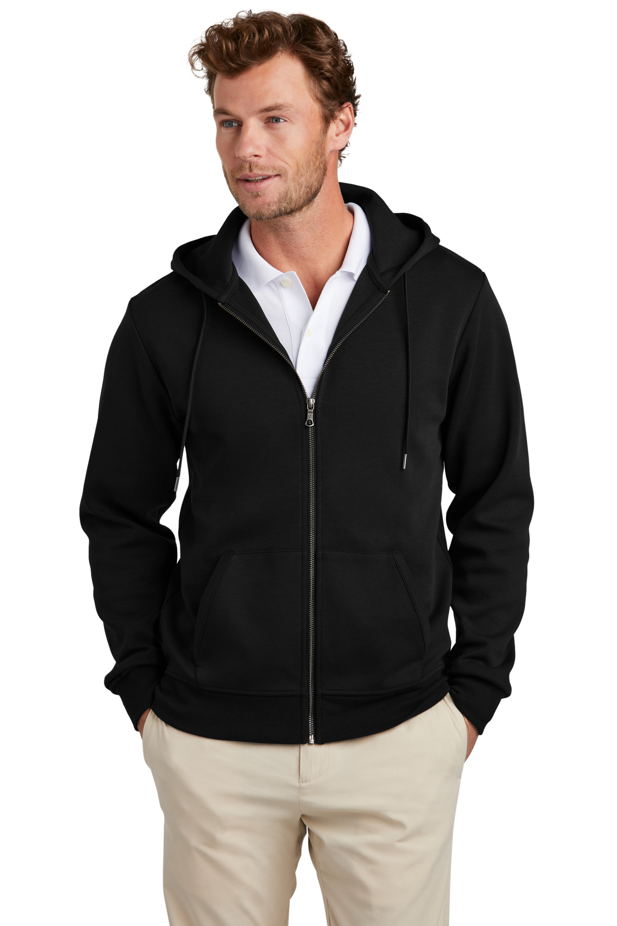 Brooks Brothers ®  Double-Knit Full-Zip Hoodie BB18208